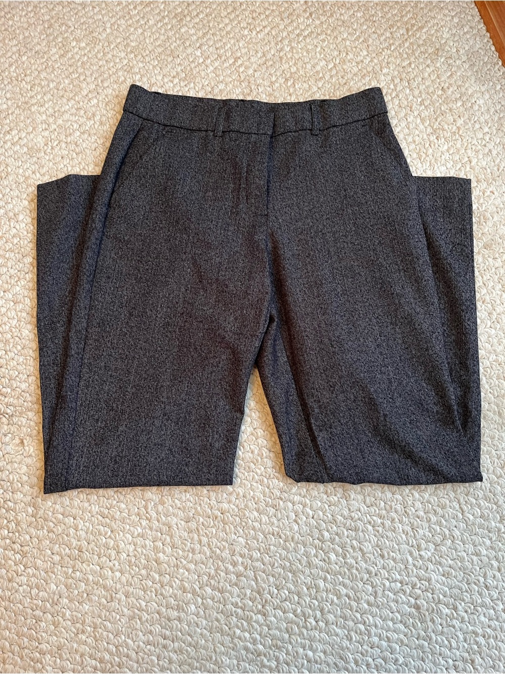 Sag Harbor Black/White Textured Stretch Petite Pants